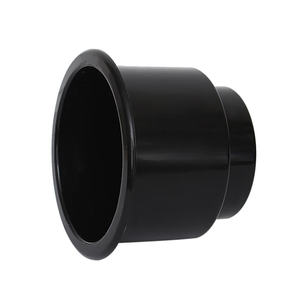 2 Pieces Black Recessed Cup Drink Holder for Marine Boat Car RV