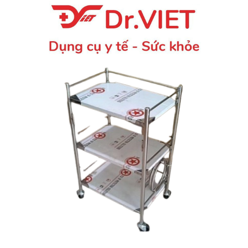 Xe đẩy DCG-30 - 3 tầng  - 1 vòng - 35*50 (Không Hộc)