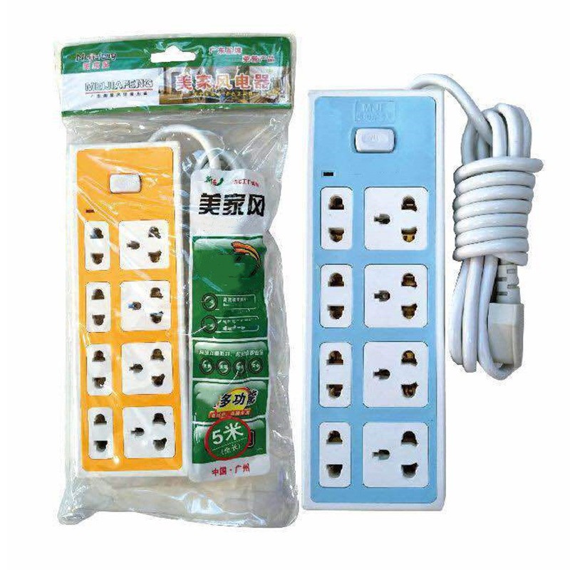 Ổ Cắm Điện Đa Năng 8 Ổ, Dây Dài 3m -Dùng Cho Cả Phích Cắm 2,3 Đầu, Dây Siêu Dài, Sạc Điện Nhanh Chóng, An Toàn