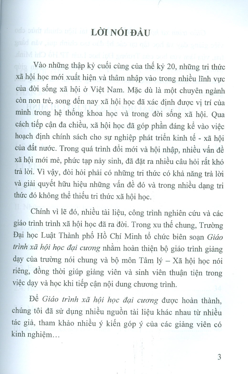 Giáo Trình XÃ HỘI HỌC ĐẠI CƯƠNG