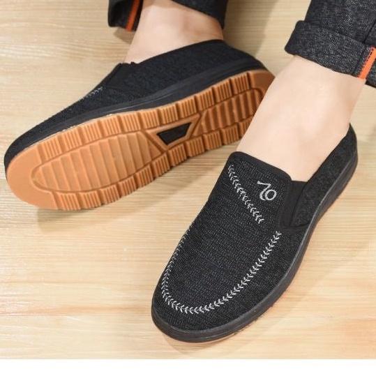 Giày Lười Vải Nam Đen S0194 có 2 màu