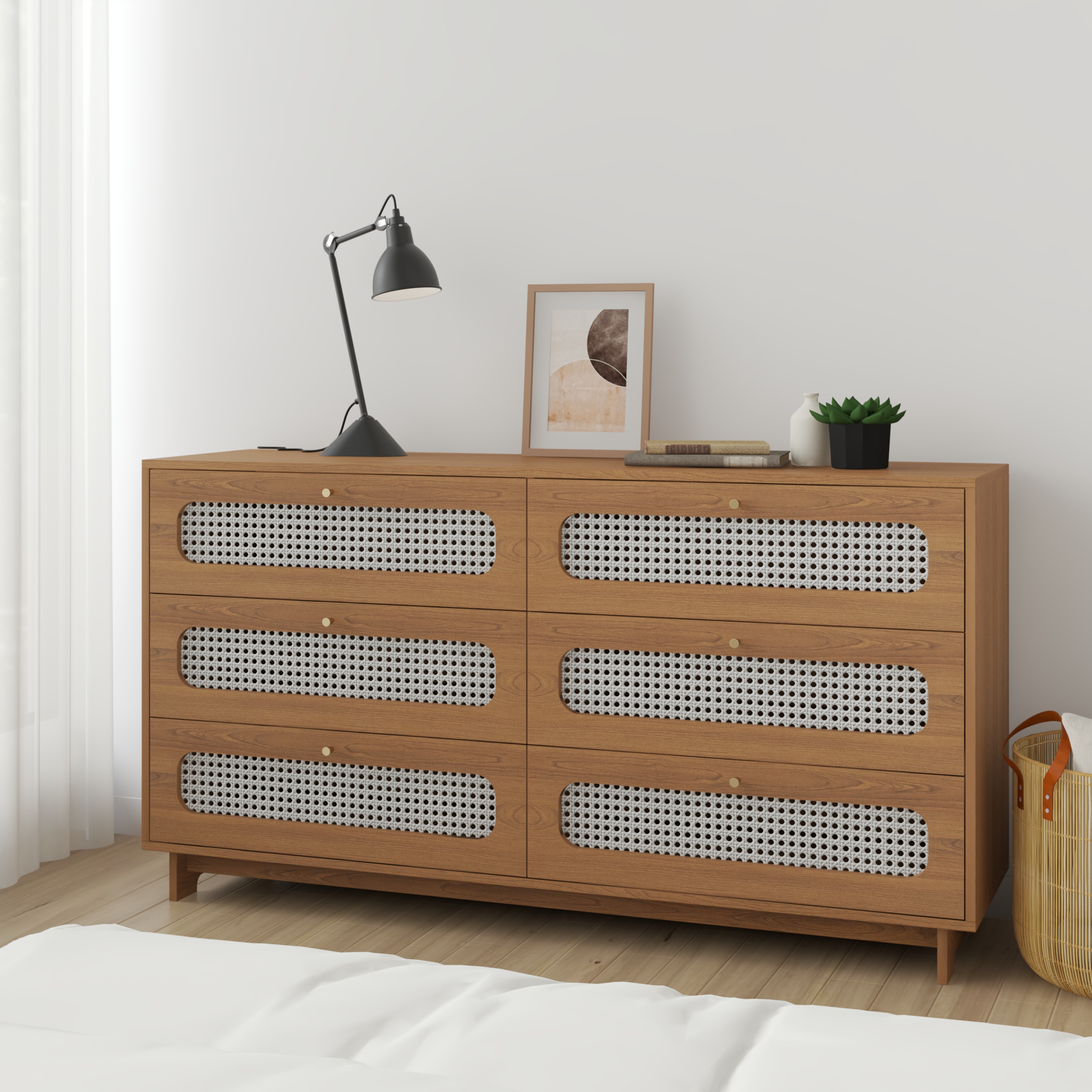 [Happy Home Furniture] MEYDAN, Tủ đựng đồ 3 tầng 6 ngăn kéo , 160cm x 45cm x 86cm ( DxRxC), THK_079