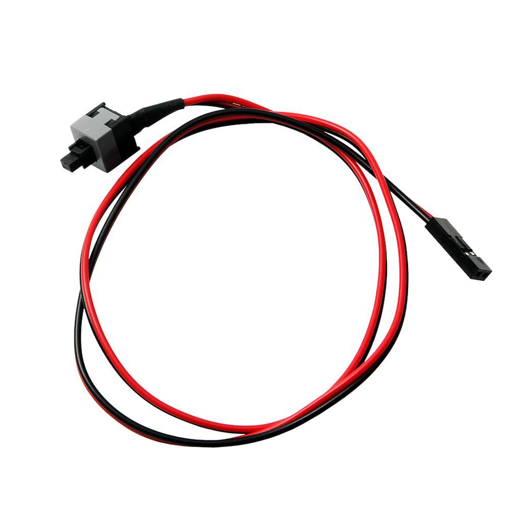 2pcs 2 Pin Desktop Motherboard Power Cable on/off Button ATX Switch Cord
