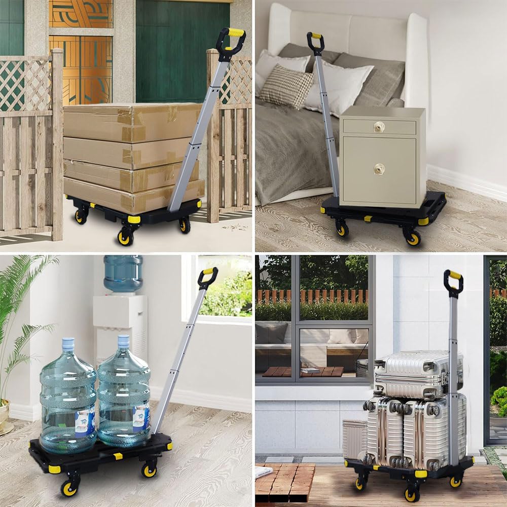 Xe đẩy hàng 4 bánh gấp gọn Stanley PC532 – tải trọng 137Kg- HÀNG CHÍNH HÃNG