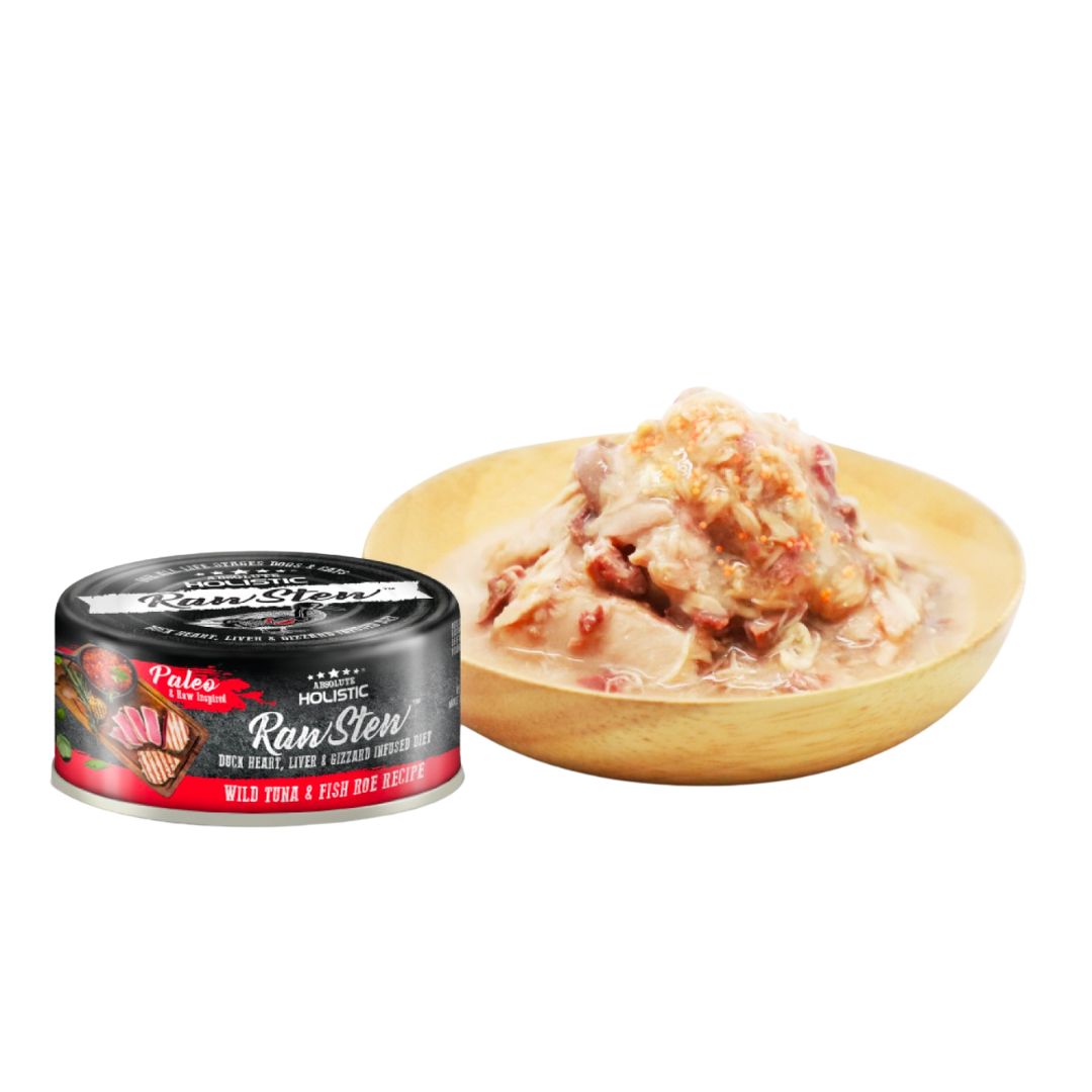 Pate Thức Ăn Ướt Cho Chó/Mèo Vị Cá Ngừ Absolute Holistic Raw Stew - Lon 80g