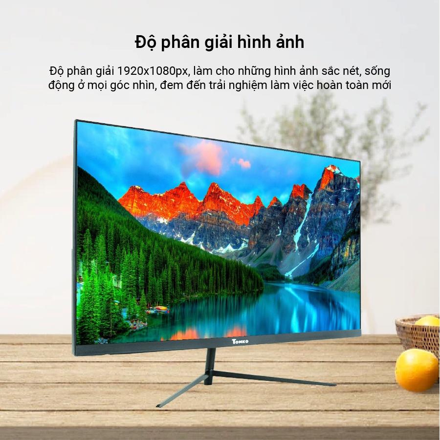 Màn hình máy tính Tomko T2721F 27 inch Full 3 viền IPS 75Hz (HDMI+VGA+DC) - siêu rẻ siêu chất lượng - Hàng chính hãng