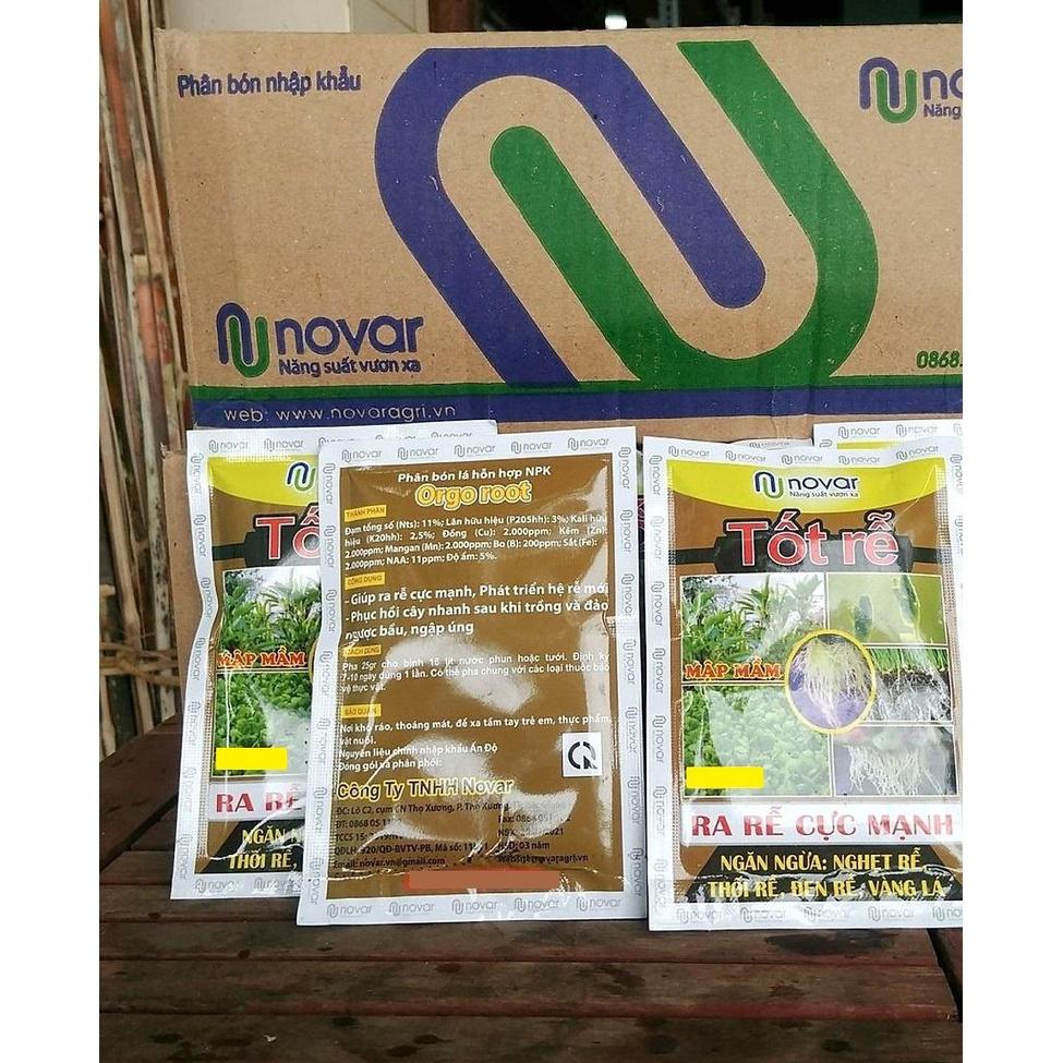 SET 5 GÓI PHÂN BÓN TỐT RỄ NOVAR GÓI 40G - SIÊU KÍCH RỄ