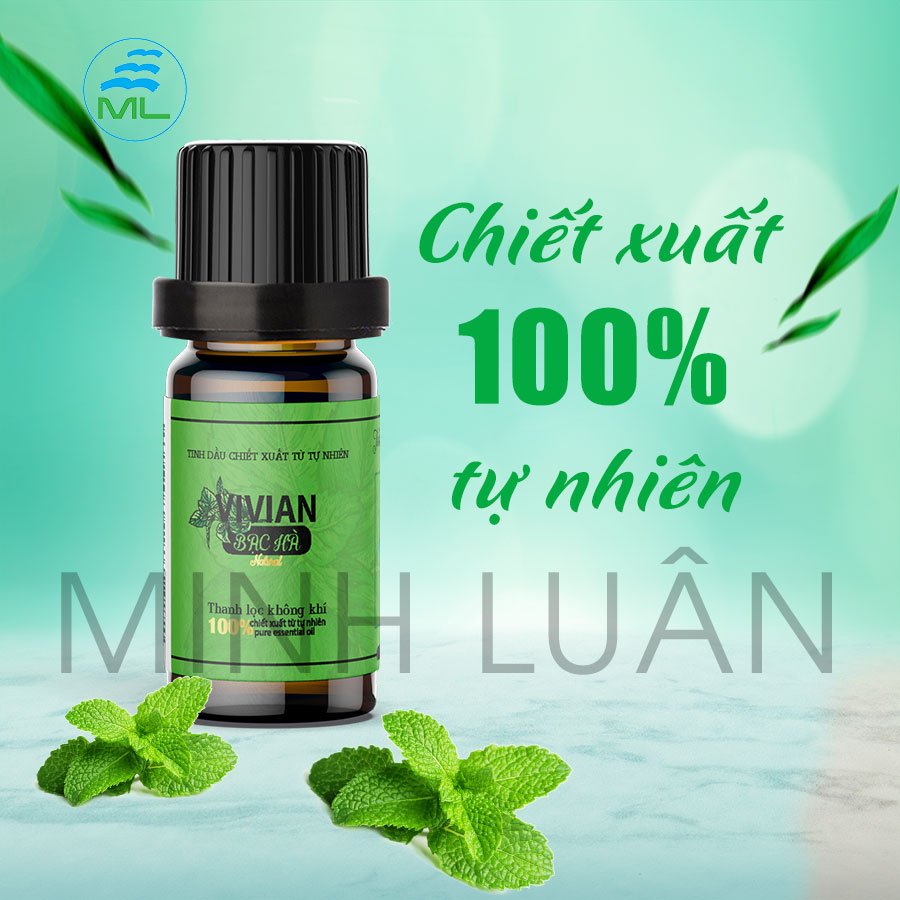 Tinh dầu bạc hà thiên nhiên Vivian có kiểm định chất lượng 10 ml