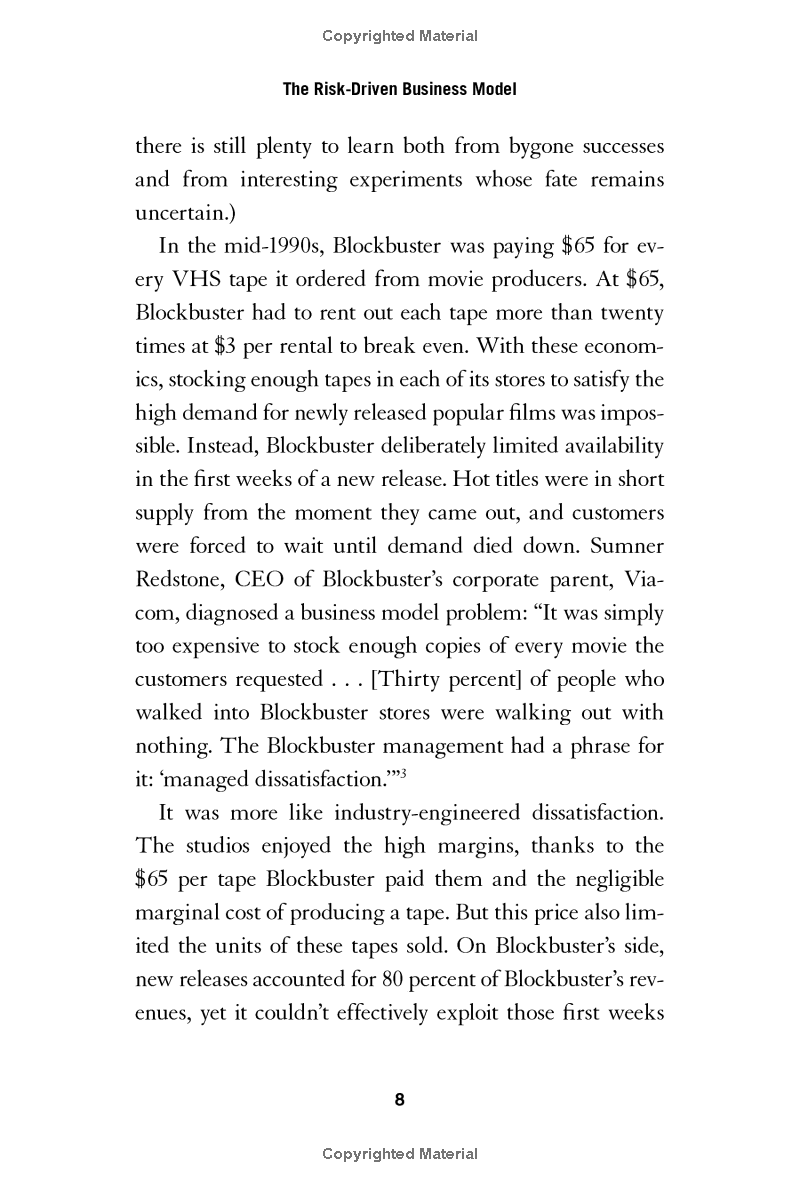 The Risk-Driven Business Model