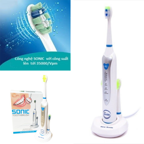 Bộ Bàn Chải Đánh Răng Điện New Smile Sonic MAF8101-B