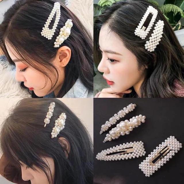 SET 4 KẸP TÓC NGỌC TRAI HOT TREND