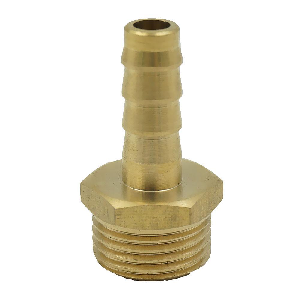 2-4pack 19mm 1/2" Brass Barbed Hose Tube Fuel Pipe Pagoda Fitting Coupler 12