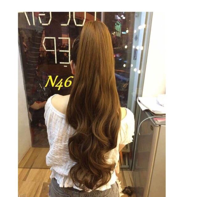 TÓC GIẢ NGOẠM XOĂN DÀI 65CM SIÊU DÀY DẶN KÈM HÌNH THẬT
