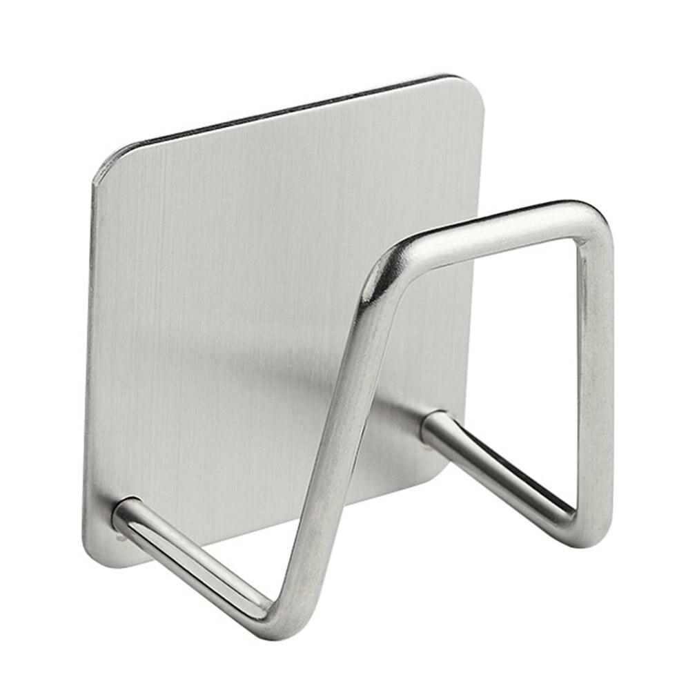 Kitchen Stainless Steel Sponges Holder Self Adhesive Sink Sponges Drain Drying Rack Kitchen Sink Accessories storage Organizer
