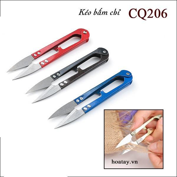 KÉO CẮT CHỈ BẤM CHỈ THỪA MÀU ĐỎ LOẠI XỊN CHẤT LIỆU THÉP