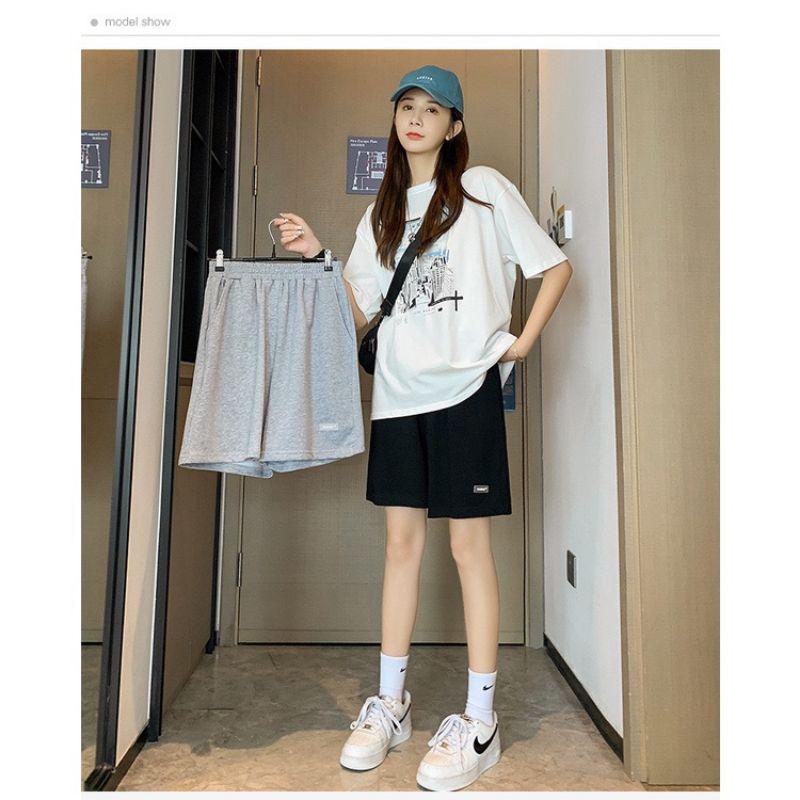 Quần đùi unisex logo pu_ma có bigsize basic cạp chun co dãn đến 100kg