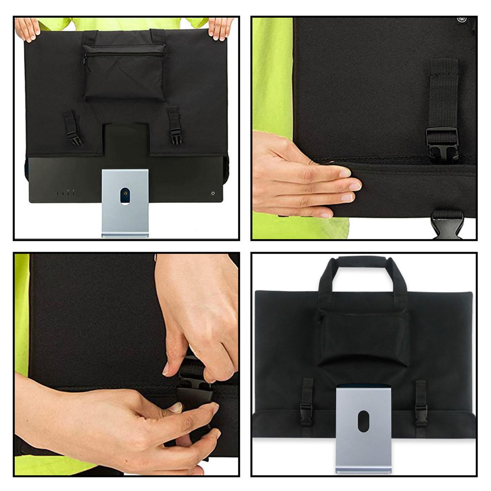 Travel Carrying Case 24 inch Screen Computer Screen Case, Anti Scratches Multiple Pockets Monitor Protective, for iMac Travel Laptops