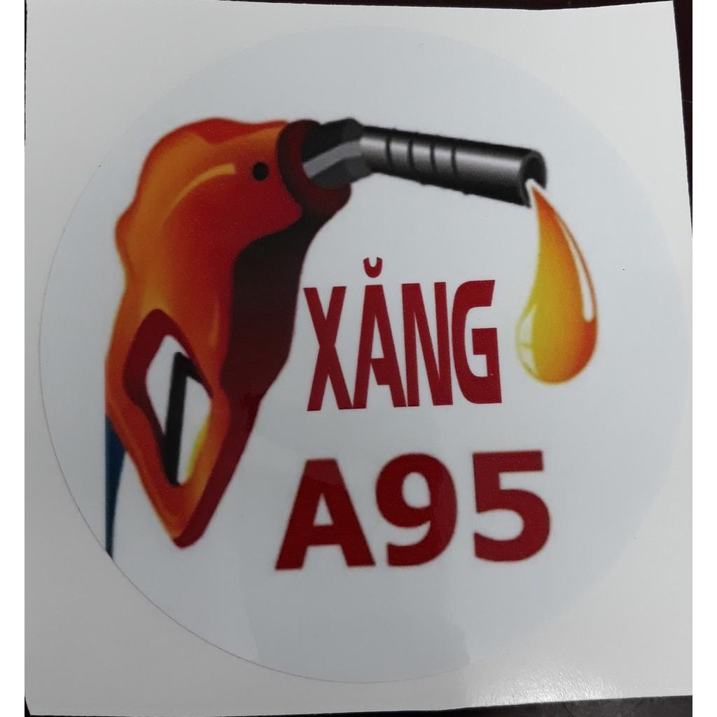 Decal dán trang trí nắp bình đổ xăng sticker decan tạo phong cách vui nhộn cho xe hơi,ô tô