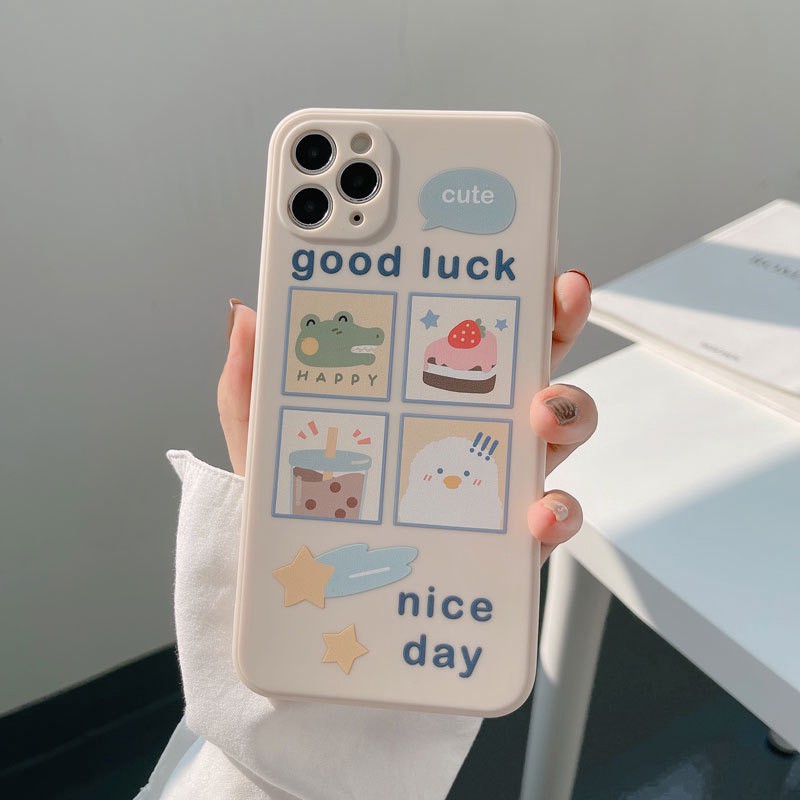 Ốp Lưng iPhone Cạnh Vuông Nice Day Dành Cho iPhone 6 / 6 Plus / 7 / 7 Plus / 8 / 8 Plus / X / Xs / Xs Max / 11 / 11 Pro / 11 Pro Max / 12 / 12 Pro / 12 Pro Max