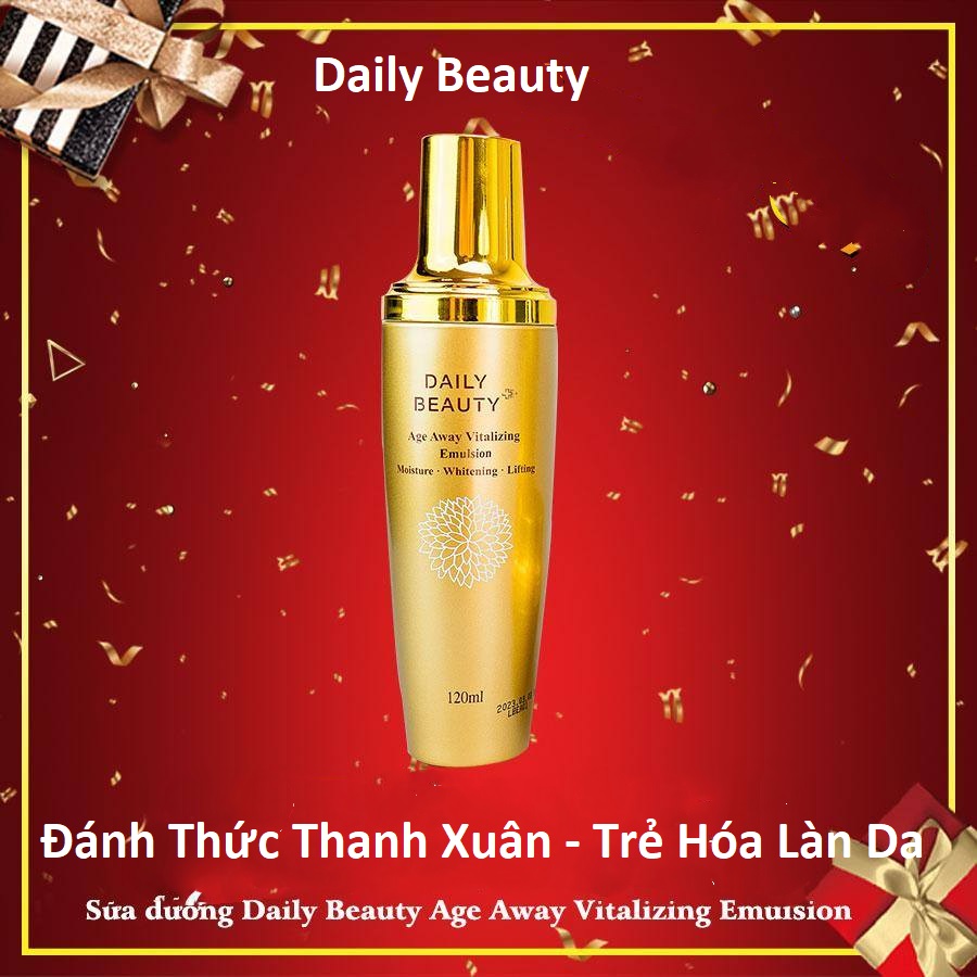 Sữa dưỡng Daily Beauty Age Away Vitalizing Emulsion R&amp;B Việt Nam Đánh Thức Thanh Xuân, Trẻ Hóa Làn Da 120ml