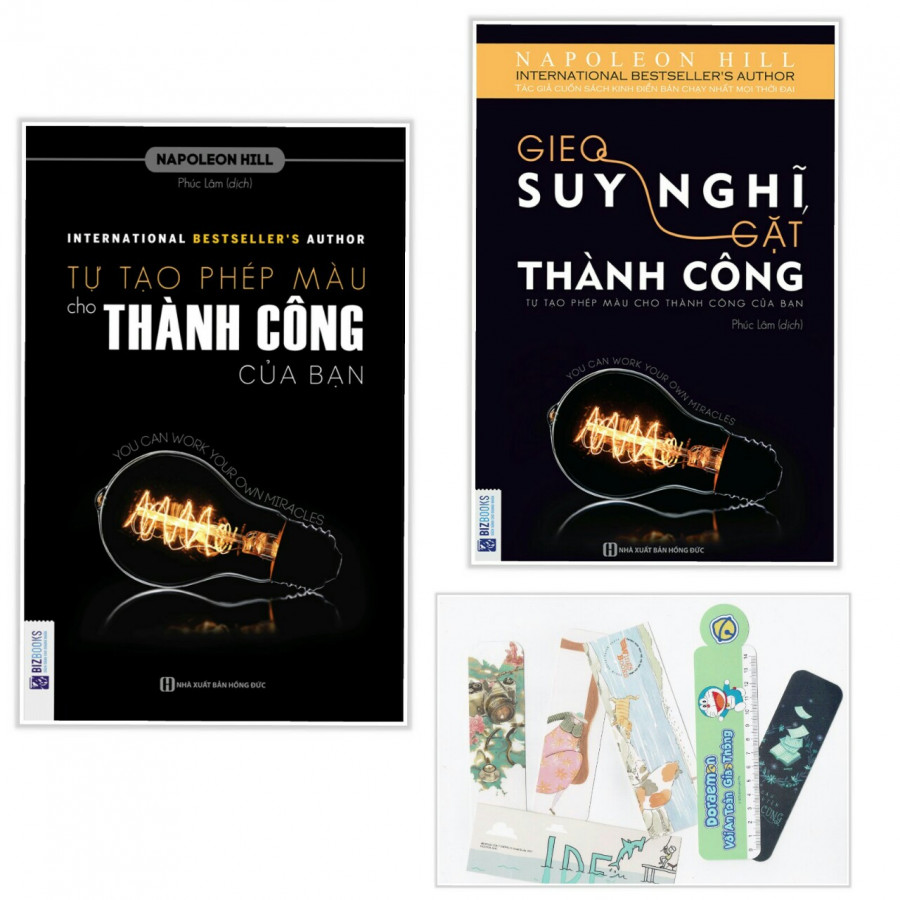 Combo tự tạo phép màu cho thành công của bạn + gieo suy nghĩ gặt thành công ( tặng kèm bookmark)