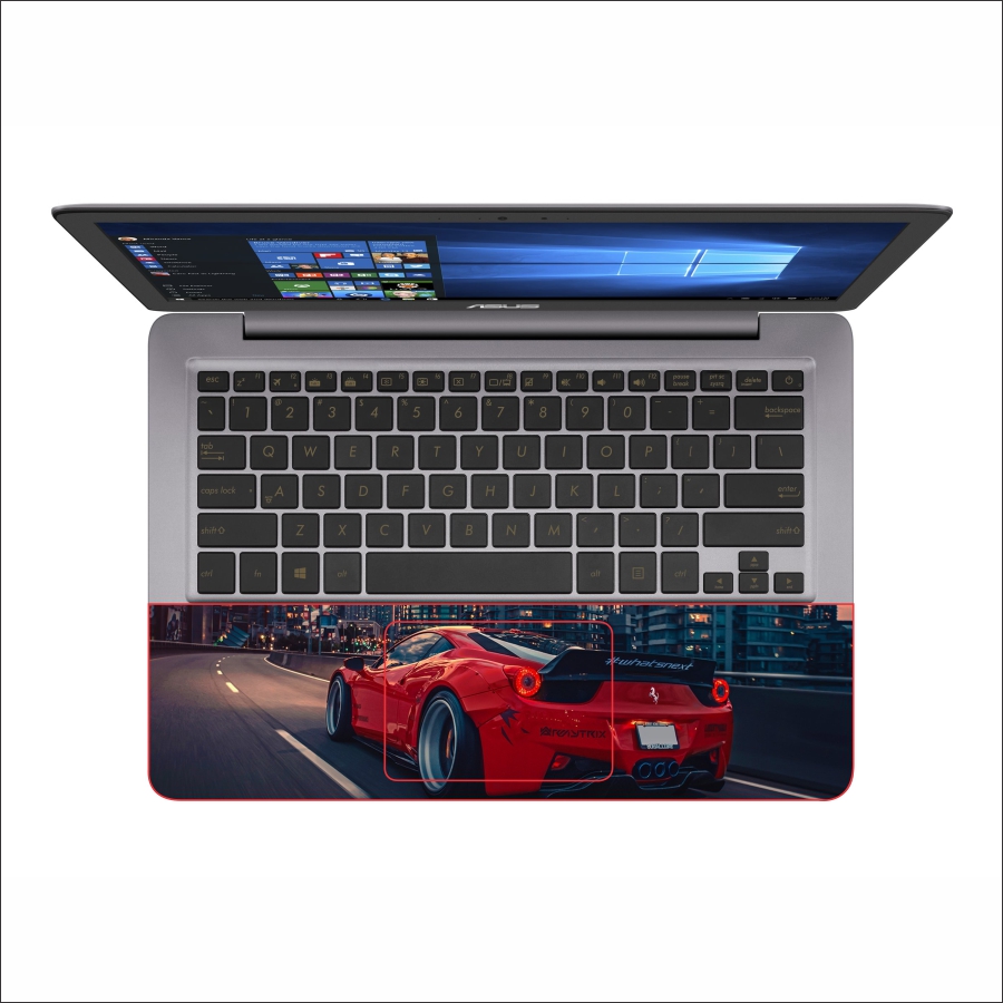 Miếng Dán Skin In Decal Dành Cho Laptop - Siêu xe Ferrari 4