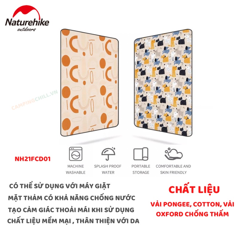 Thảm dã ngoại gấp gọn NatureHike NH21FCD01