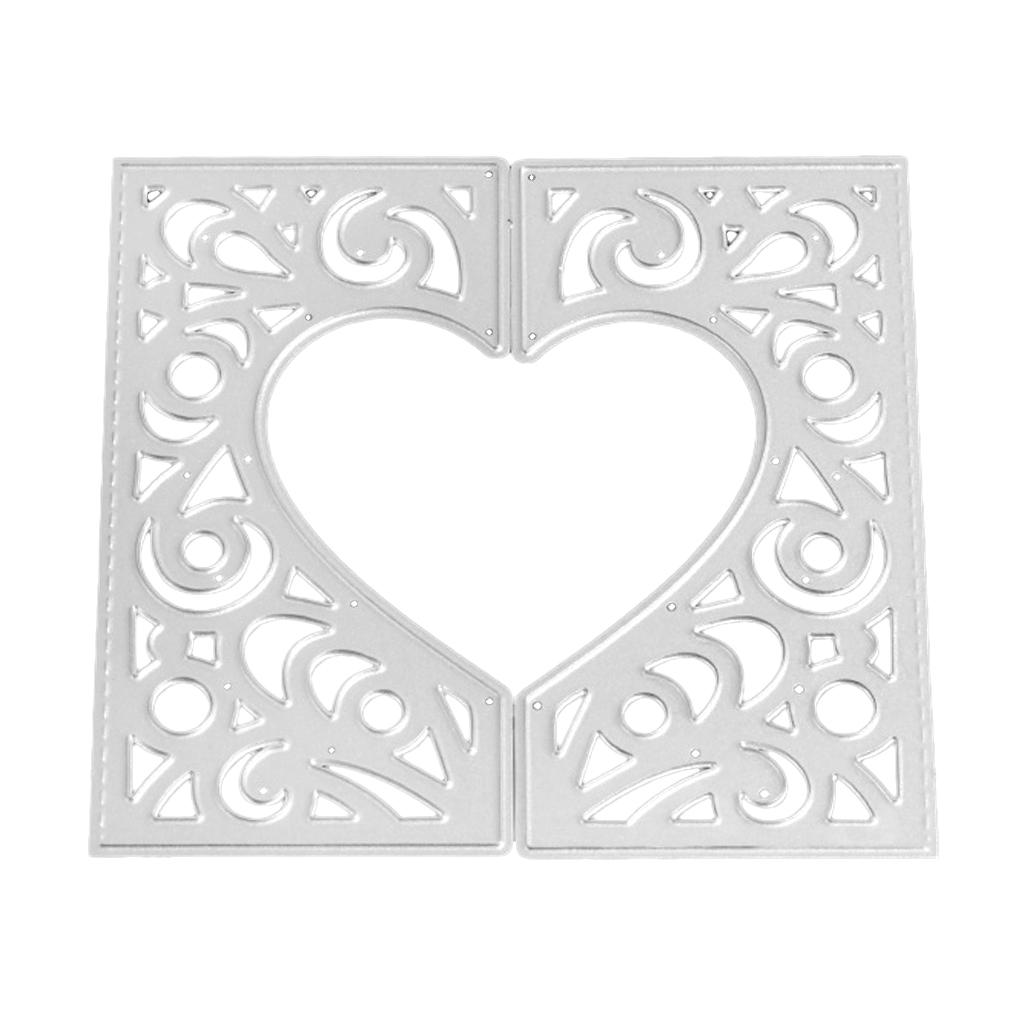 Heart Cutting Dies Cut Metal Scrapbooking Stencil Embossing Scrapbook Decor