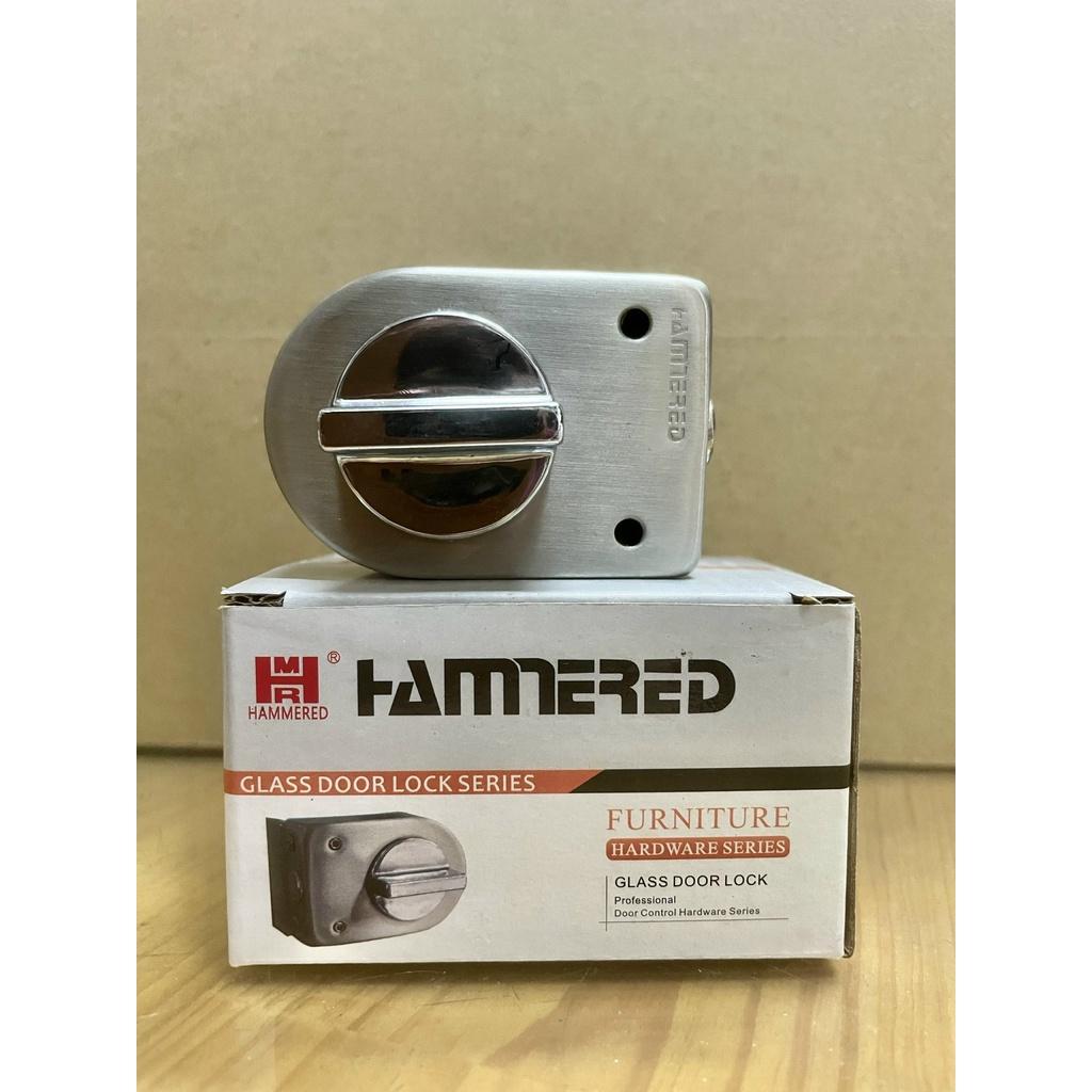 Chốt cửa kính cường lực không cần khoan kính Hammerd