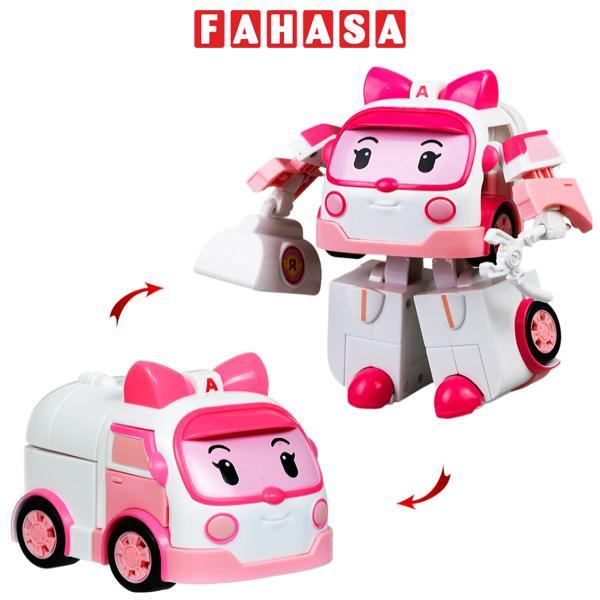 Đồ Chơi Robot Biến Hình Xe Cứu Thương AMBER Chạy Trớn &amp; Ánh Sáng - Robocar Poli 83095