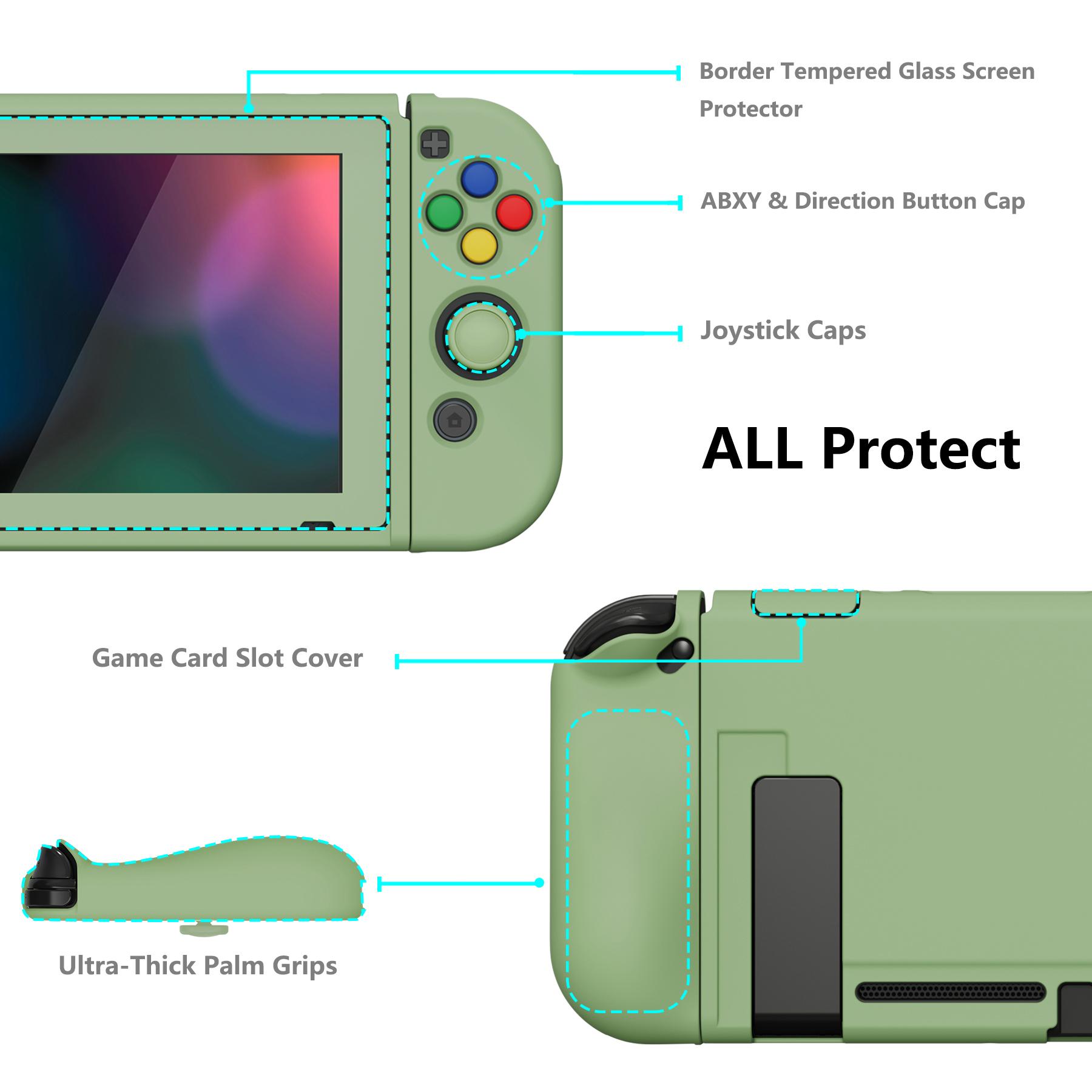 Ốp Lưng Mềm Bảo Vệ PlayVital ZealProtect Cho Phụ Kiện Nintendo Switch Có Kẹp Ngón Tay Cái