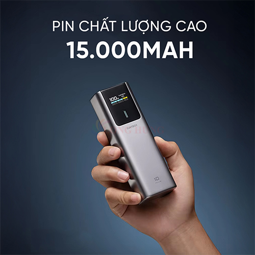 Sạc dự phòng Cuktech Power Bank 10 Plus 1USB 2Type-C 120W 15000mAh PB150P - Hàng chính hãng