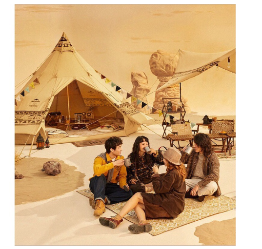 Lều Mông Cổ Glamping Brighten 12.3 NH20ZP005-ĐH (thuộc BST Đôn Hoàng)