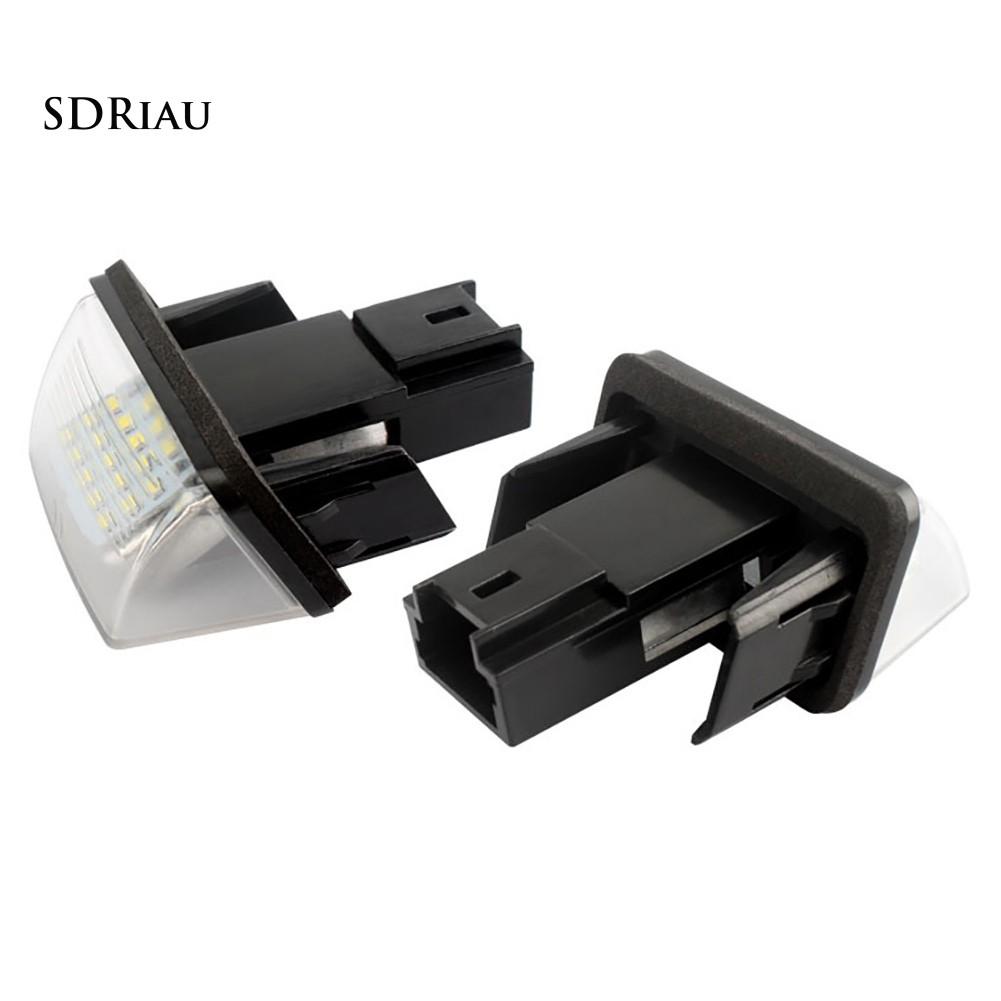 Bộ 2 Đèn Led 18 Bóng 12v Cho Biển Số Xe Hơi Peugeot 206 307 308 406 5008