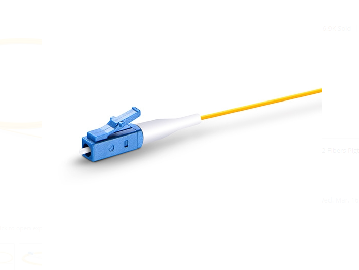 Dây nhảy quang LC UPC Simplex OS2 Single Mode PVC Pigtail sample - Xmethod Network - Hàng chính hãng