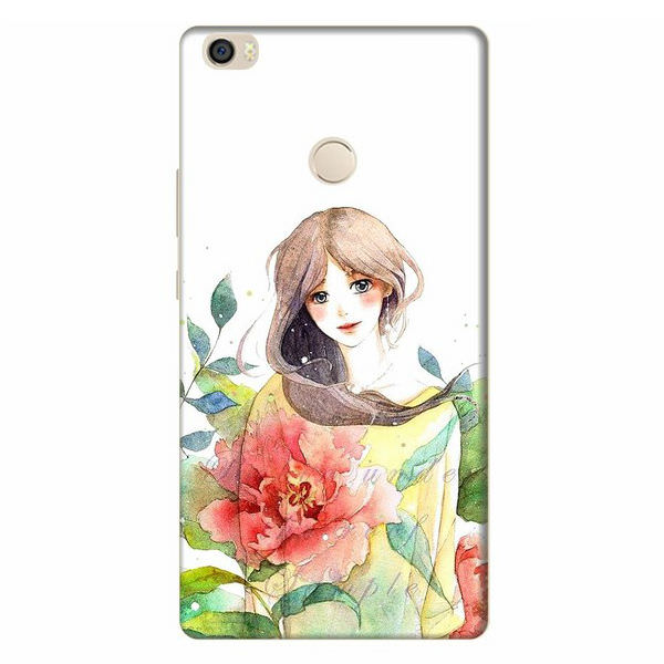 Ốp Lưng Dành Cho Điện Thoại Xiaomi Mi Max - Cô Gái Hoa Hồng