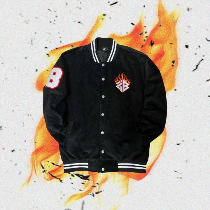 Áo khoác dù bomber logo số 8 in trên tay áo cool ngầu phong cách năng động,Áo khoác Gió Bomber Breaker Số 8 Áo Khoác Dù Bóng Chày Siêu Ngầu - Chống Nắng Chống Lạnh Bomber Jacket