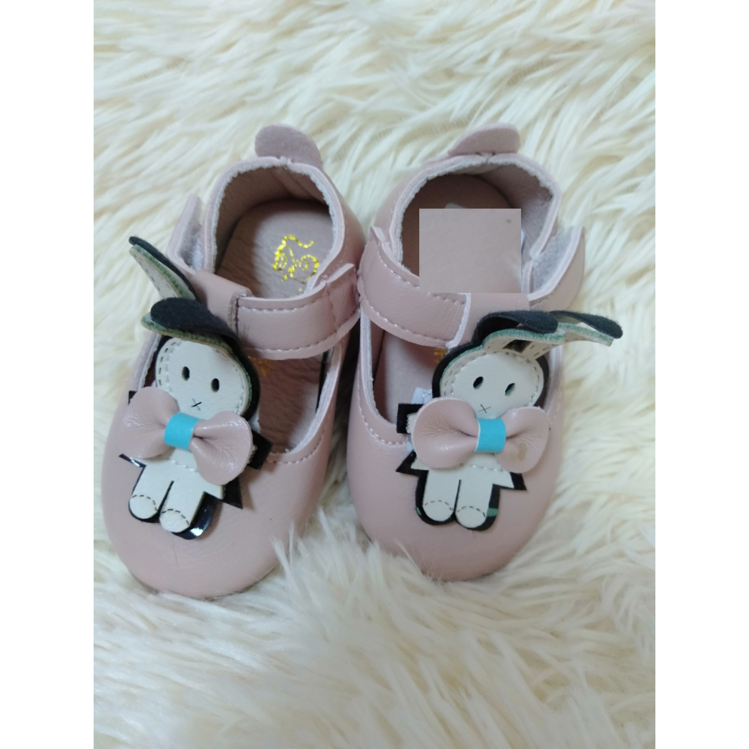 Giày thỏ 2 màu cho bé gái size 15-19cm cực xinh