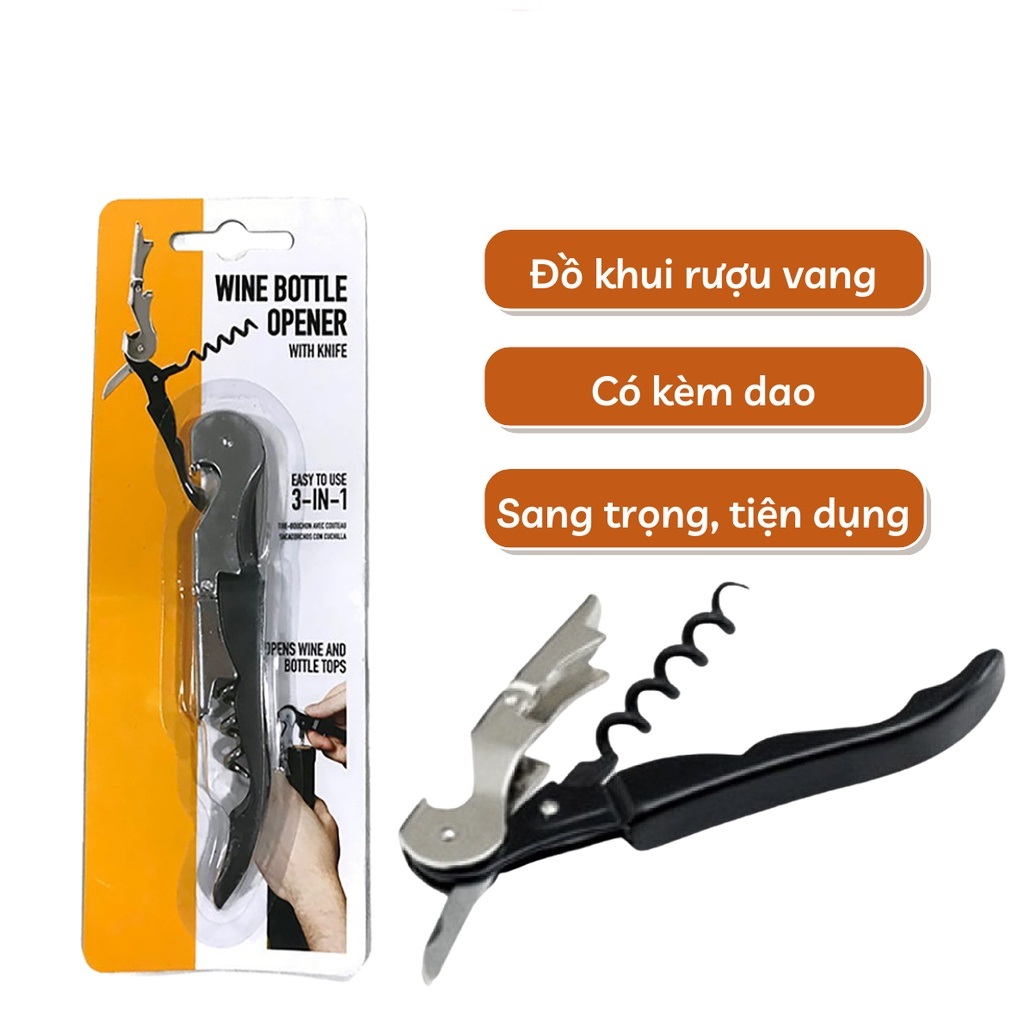 Dụng cụ khui rượu vang đa năng