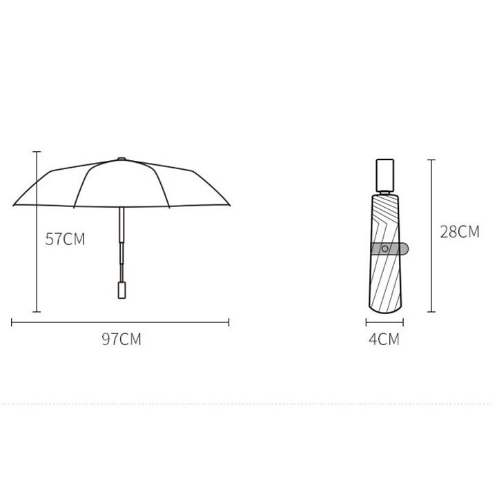 Ô dù gấp gọn chống tia UV họa tiết bắt mắt