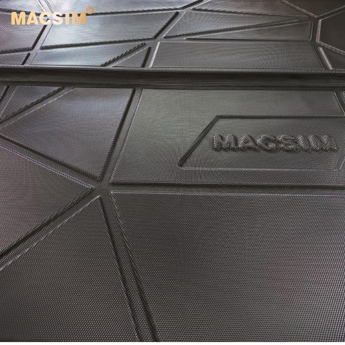 Thảm lót cốp xe ô tô Mitsubishi Attrage qd 2016 - nay nhãn hiệu Macsim chất liệu TPV cao cấp màu đen