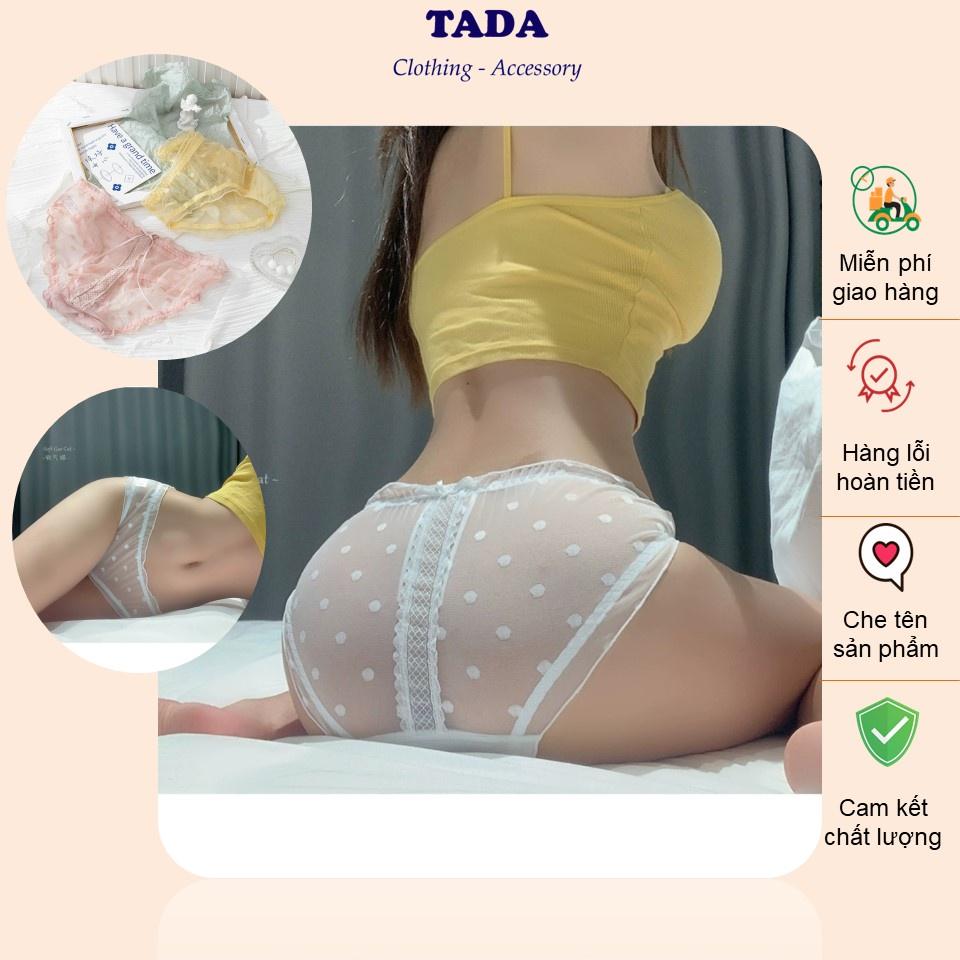 Combo 5 Quần lót ren nữ cao cấp dạng lưới sexy gợi cảm mềm mịn thoáng mát - Tada