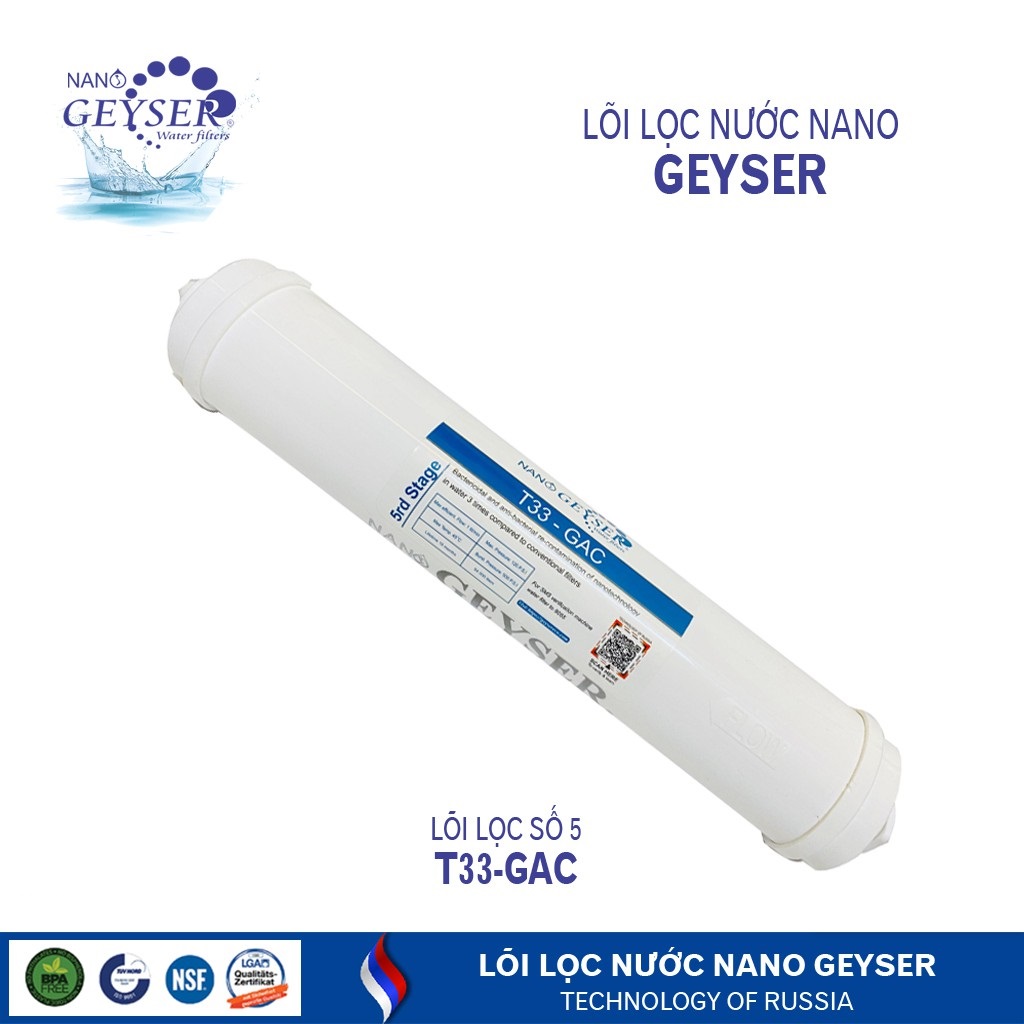 Máy lọc nước ro không vỏ  9 cấp lõi công nghệ Nga geyser eco 9