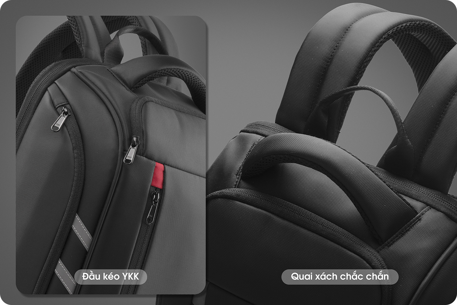 Balo laptop 15” KINGBAG HORMES thời trang, nhiều ngăn rộng rãi, ngăn lót cách nhiệt, jack cắm tai nghe, màu đen- Hàng chính hãng