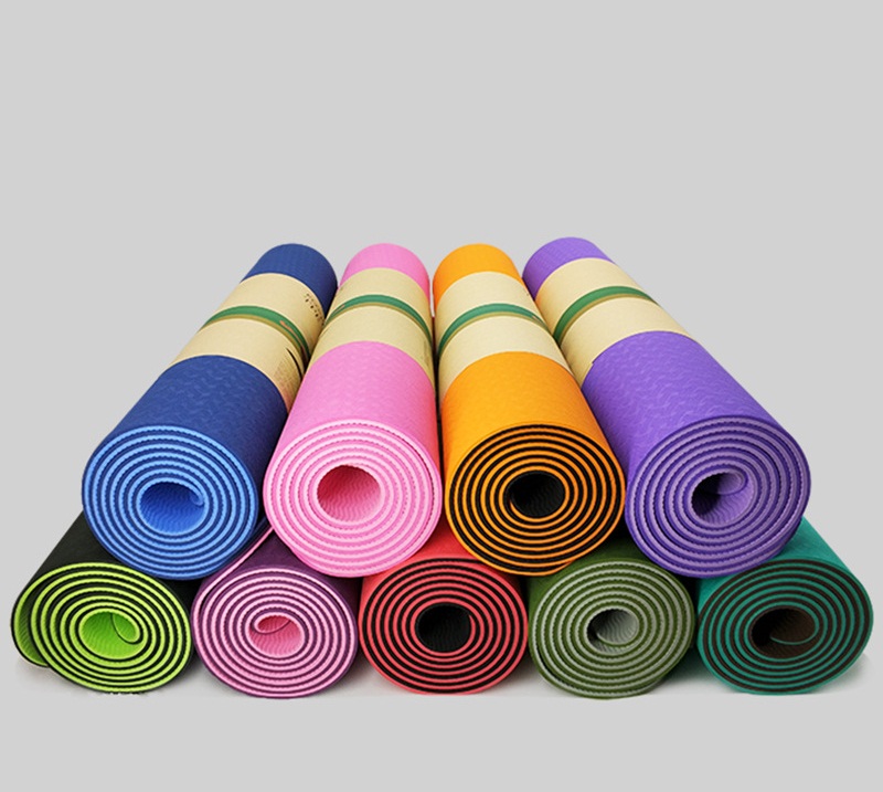 Thảm tập YOGA TPE Cao Cấp 2 lớp 6mm (Có Túi Đi Kèm)