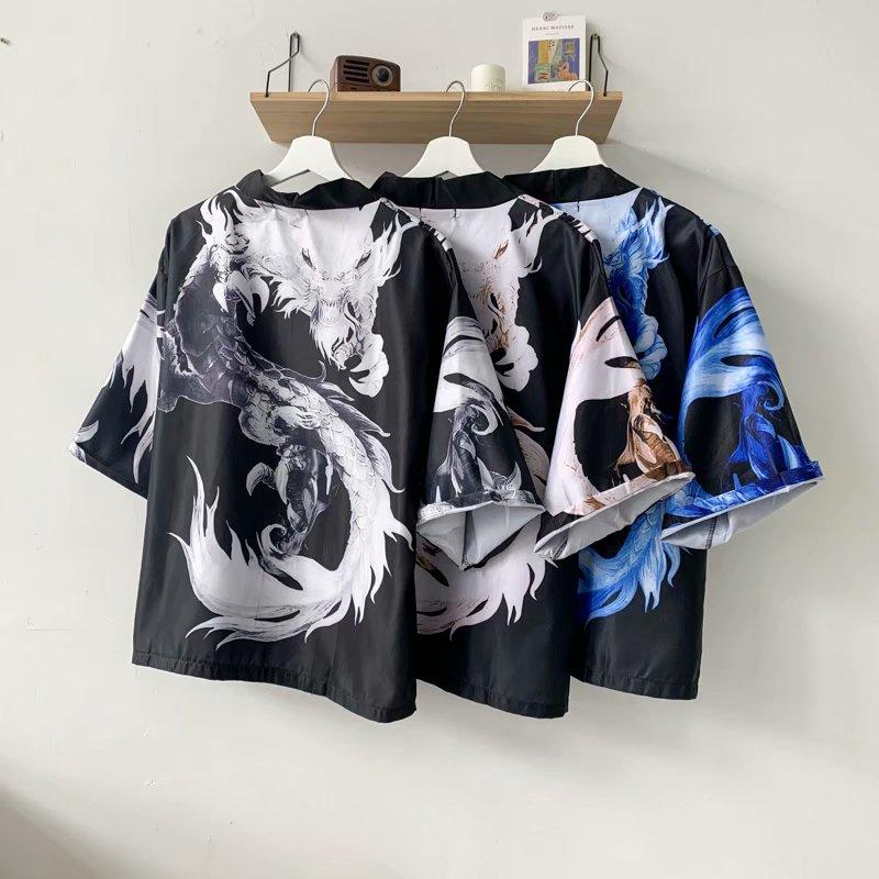 Áo Sơ Mi Ngắn Tay In Họa Tiết Thời Trang Dành Cho Nam