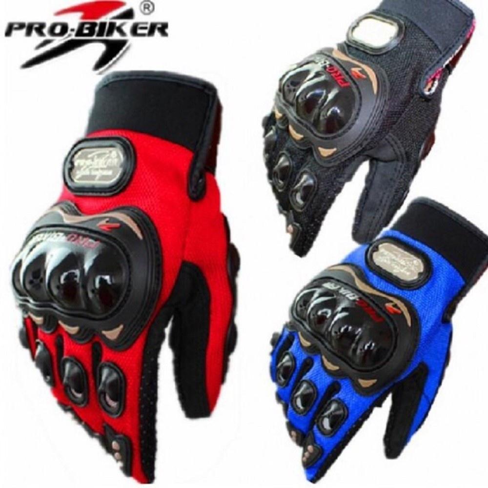 Găng tay Full ngón Phượt Probiker Màu Đỏ Thể thao lái xe, vận động ngoài