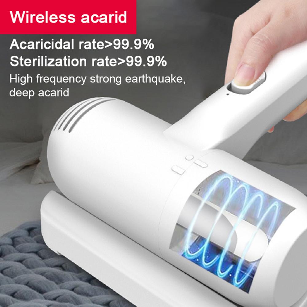 Compact Mattress Vacuum Cleaner UV Cleaner Built-in Battery 10KPa Powerful Suction for Cleaning Bed Pillows Clothes Sofa