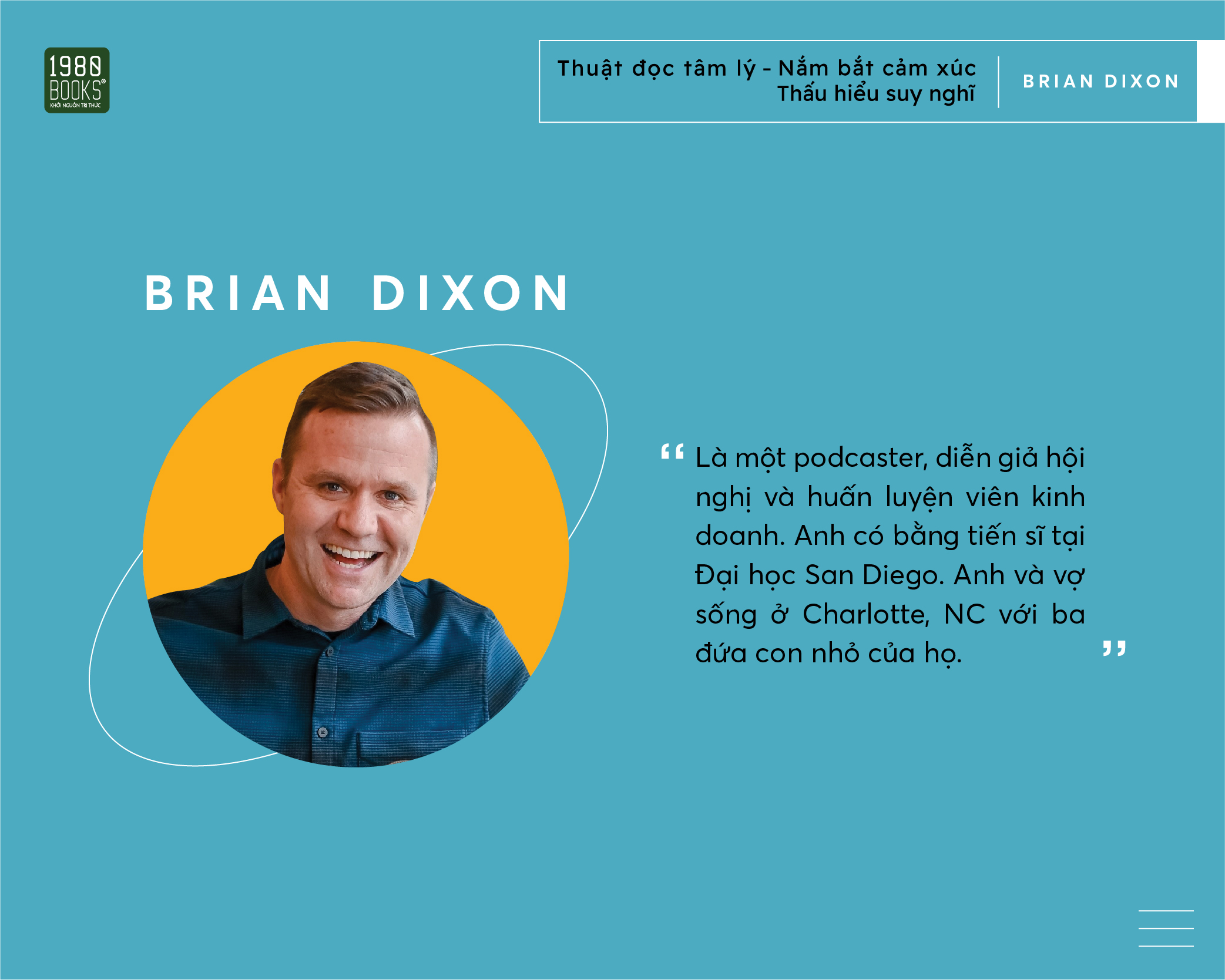 Thuật đọc tâm lý, Nắm bắt cảm xúc, Thấu hiểu suy nghĩ - Brian Dixon - TTR Next Generation