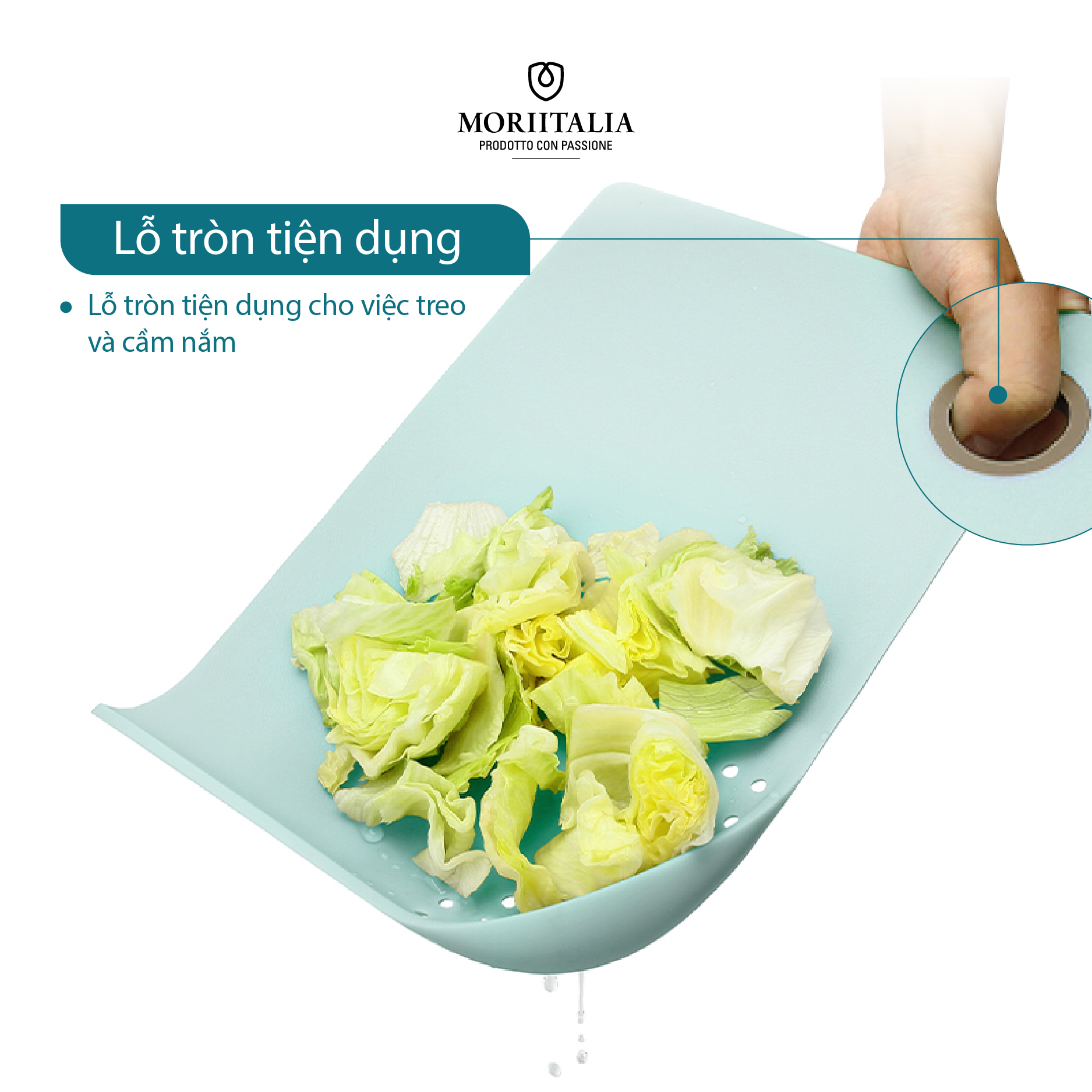 Thớt có lổ rút nước Cut &amp; Drain La Fonte - 006705